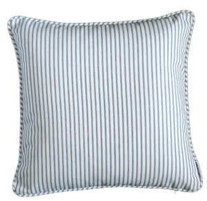 Ocean Blue Hamptons Striped Indoor Cushion Cover