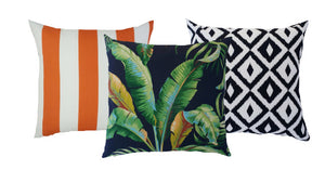 Black Banana Leaf Tommy Bahama outdoor cushions