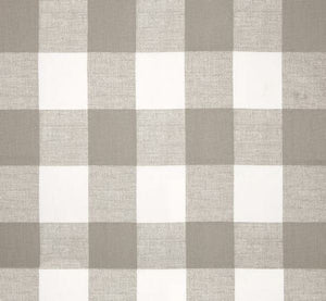 Taupe Farmhouse Check Indoor Cushion Cover