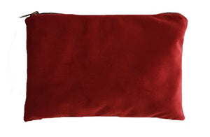 Royal Red Velvet Clutch