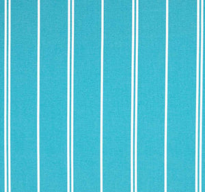 Aqua and White Pin Stripe Hamptons Style Cushion Cover