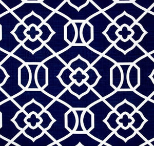 Richloom Solarium Kirkland Navy fabric