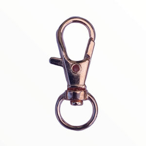 Rose Gold Lobster Swivel Clasp - Trigger Clips 32mm Long