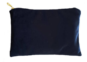 Royal Blue Velvet Clutch