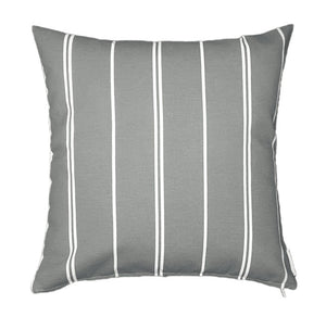 Stone Grey Pin Stripe Hamptons Style Cushion Cover