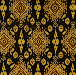 Black and Gold Moroccan Indoor Cushion Cover