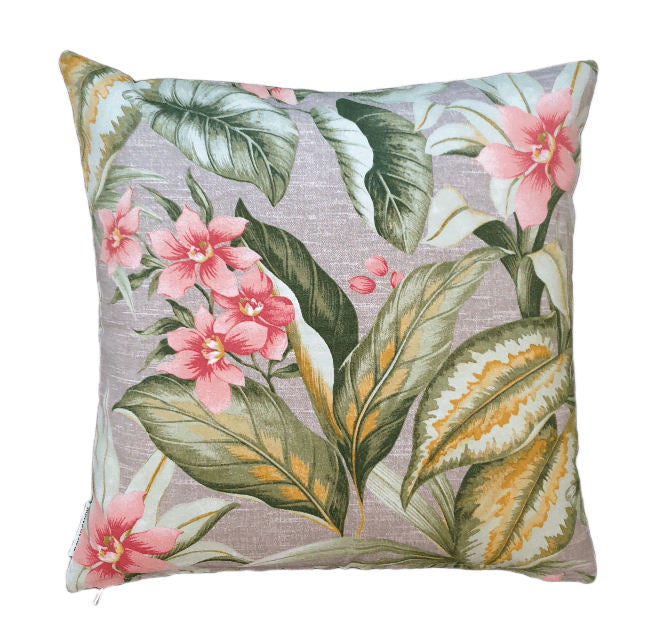 Tahiti Sunrise Orchids Outdoor Cushion Cover