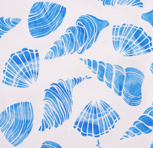 Blue Seashells Outdoor Cushion Cover