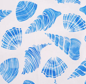Blue Seashells Outdoor Cushion Cover