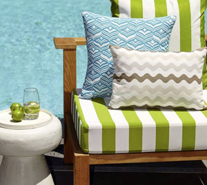 Warwick Avoca Turquoise Outdoor Cushion