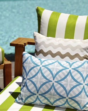 Warwick Coolum Turquoise Outdoor Cushion Cover