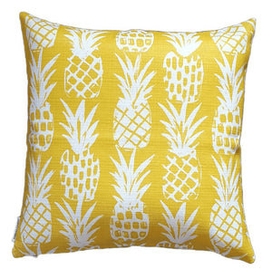 Yellow Pineapples Outdoor Cushion Cover